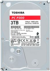  HDD SATA 3.0TB Toshiba P300 7200rpm 64MB (HDWD130UZSVA) -  1
