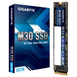 SSD  Gigabyte M30 512GB M.2 PCIe NVMe 3.0 x4 3D TLC (GP-GM30512G-G) -  1