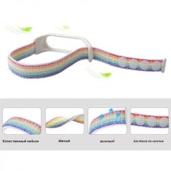 Ремінець BeCover Nylon Style для Xiaomi Mi Smart Band 7 Khaki (707661) - Картинка 6