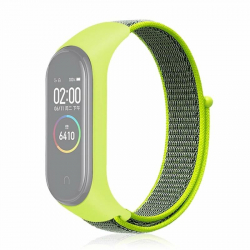 ������� BeCover Nylon Style ��� Xiaomi Mi Smart Band 7 Lime-Gray (707664)