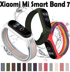 Ремінець BeCover Nylon Style для Xiaomi Mi Smart Band 7 Red-Rainbow (707669) - Картинка 2
