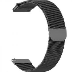 ������� BeCover Milanese Style ��� Xiaomi Amazfit Bip (20mm) Lite/Bip S Lite/GTR 42mm/GTS/TicWatch S2/TicWatch E/GTS 3/GTS 2 mini Black (707679)