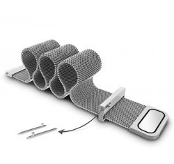 Ремешок BeCover Milanese Style для Xiaomi Amazfit Bip (20mm) Lite/Bip S Lite/GTR 42mm/GTS/TicWatch S2/TicWatch E/GTS 3/GTS 2 mini Silver (707683) - Картинка 6