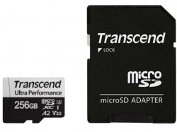   MicroSDXC 256GB UHS-I/U3 Class 10 Transcend 340S R160/W125MB/s + SD- (TS256GUSD340S)