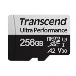   MicroSDXC 256GB UHS-I/U3 Class 10 Transcend 340S R160/W125MB/s + SD- (TS256GUSD340S) -  2
