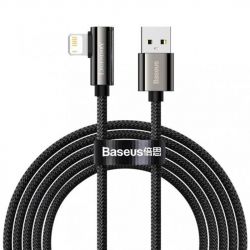  USB 2.0 Lightning - 2.0  Baseus 2.4A, CALCS-A01 Legend Series Elbow Fast, Black