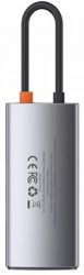  USB-C Baseus Metal Gleam Series 4in1 Gray (CAHUB-CY0G) -  3
