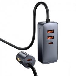    Baseus Share Together PPS  with extension cord 120W (2USB, 2USB-C) Gray (CCBT-A0G) -  1