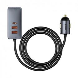    Baseus Share Together PPS  with extension cord 120W (2USB, 2USB-C) Gray (CCBT-A0G) -  2