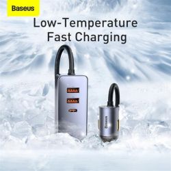   Baseus Share Together PPS  with extension cord 120W (2USB, 2USB-C) Gray (CCBT-A0G) -  6