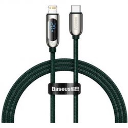  Baseus Display Fast Charging USB-C-Lightning, 20W, 1 Green (CATLSK-06) -  1