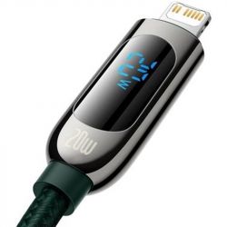  Baseus Display Fast Charging USB-C-Lightning, 20W, 1 Green (CATLSK-06) -  4