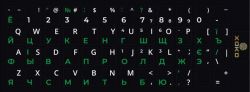 Наклейка на клавиатуру XoKo 48 клавиш Украинский / Английский / Русский (XK-KB-STCK-SM)