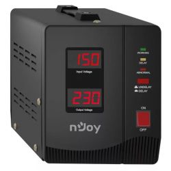 Стабилизатор Njoy Alvis 2000 (AVRL-20002AL-CS01B) AVR, 2 розетки - Картинка 3