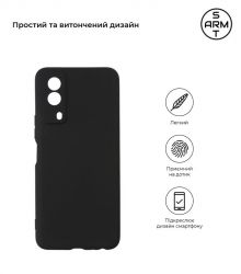�����-�������� Armorstandart Matte Slim Fit ��� Vivo Y53s Camera cover Black (ARM61022) - �������� 2