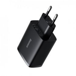 Сетевое зарядное устройство Baseus Compact 17W (3 USB) Black (CCXJ020101) - Картинка 5