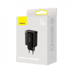    Baseus Compact 17W (3 USB) Black (CCXJ020101) -  6