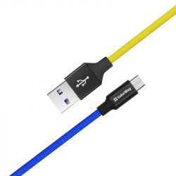  ColorWay USB-microUSB, 2.4, 1, Blue/Yellow (CW-CBUM052-BLY) -  5