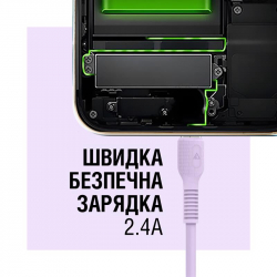 Кабель ACCLAB AL-CBCOLOR-L1PP USB-Lightning 1.2м Purple (1283126518218) - Картинка 5