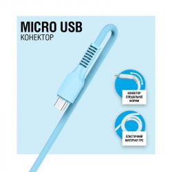  ACCLAB AL-CBCOLOR-M1BL USB-microUSB 1.2 Blue (1283126518133) -  3