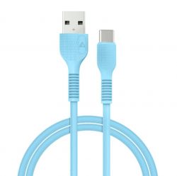  ACCLAB AL-CBCOLOR-T1BL USB-USB Type-C 1.2 Blue (1283126518249)