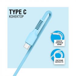 ACCLAB AL-CBCOLOR-T1BL USB-USB Type-C 1.2 Blue (1283126518249) -  3