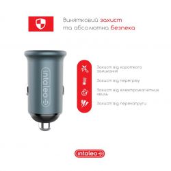 ������������ �������� ������� Intaleo CCG482 (2USB, 4.8A) Grey (1283126521553) - �������� 5