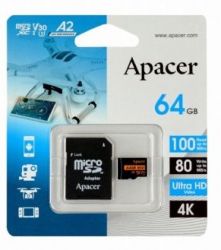  '  ' Apacer 64GB microSD class 10 UHS-I U3 (AP64GMCSX10U8-R) -  2
