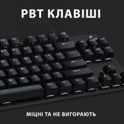  Logitech G413 TKL SE Corded Mechanical Gaming Keyboard Black (920-010446) -  3