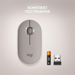   Logitech Pebble M350 (910-006751) Sand USB -  9