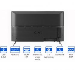  43" Kivi 43U750NB, 3840x2160, 60 , SmartTV, Android TV, DVB-T2/C, 4xHDMI, 2xUSB, VESA 200x200 -  7