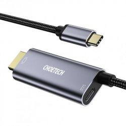 ������ USB-C �� HDMI, 4K 60 ��, ���� �������� PD, 1.8 � Choetech XCH-M180GY