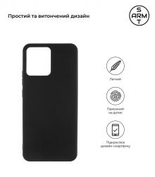 �����-�������� Armorstandart Matte Slim Fit ��� Realme C30 Black (ARM61480) - �������� 2