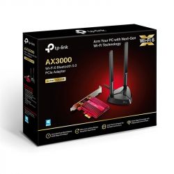Беспроводной адаптер PCIe TP-Link ARCHER TX3000E (AX3000, Wi-Fi 6, Bluetooth 5.0, WPA3, 2 внешних выносных антенны) - Картинка 3