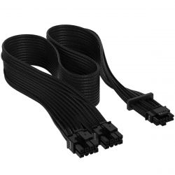 - Corsair Premium Individually Sleeved 12+4pin PCIe Gen 5 12VHPWR 600W cable, Type 4, BLACK (CP-8920331) -  1