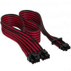 - Corsair Premium Individually Sleeved 12+4pin PCIe Gen 5 12VHPWR 600W cable, Type 4, RED/BLACK (CP-8920334)