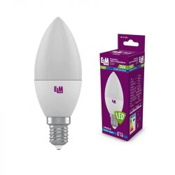 Лампа светодиодная свеча ELM 5W E14 4000K 18-0155