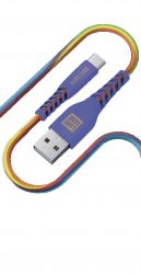  Luxe Cube Kevlar USB-USB Type-C, 1.2, Rainbow (4826896894365) -  1