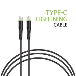  Intaleo CBFLEXTL1 USB-C-Lightning 1.2 Black (1283126542459) -  1