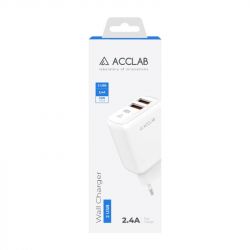 Зарядное устройство AccLab AL-TC224 2хUSB 5В/2,4A/12W White (1283126538834) - Картинка 2