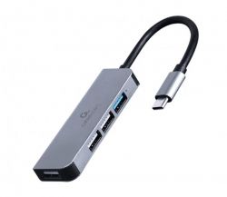  USB Type-C Cablexpert 1USB3.0, 3USB2.0, , Grey (UHB-CM-U3P1U2P3-01) -  1