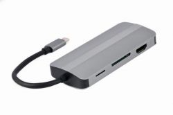 - Cablexpert USB-C 8--1 (A-CM-COMBO8-02) USB 3.0/HDMI//VGA/PD//- -  2