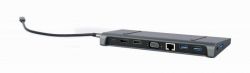 - Cablexpert USB-C 9--1 (A-CM-COMBO9-02) USB- + HDMI/VGA/PD/LAN/3.5-  -  4