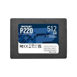 SSD  Patriot P220 512GB 2.5" SATAIII TLC (P220S512G25) -  1