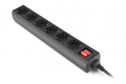 Мережевий фільтр живлення REAL-EL RS-6 Protect M 5m, black (EL122300036) - Картинка 4