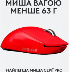  Logitech Pro X Superlight (910-006784) Red -  2