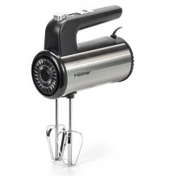 Міксер Holmer HHM-45, Grey/Black, 450W, ручний, 5 швидкостей, режим ТУРБО, вінчики, гаки для замісу тіста, захист від перегріву - Картинка 4