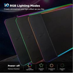 Коврик для мыши с беспроводным зарядным устройством Choetech (T543-F) RGB Illuminated 15W Wireless Charging Mouse Pad - Картинка 5