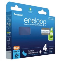 ����������� Panasonic Eneloop AAA NI-MH 800 mAh BL 4 ��+case
