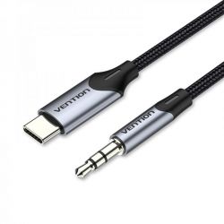  Vention USB Type-C - 3.5 mm, 1.5 m, Black (BGKHG) -  1
